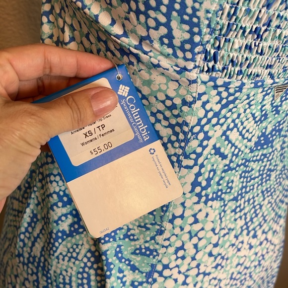 Columbia OmniShade halter dress, Wm’s Sz XS, blue - Picture 6 of 7